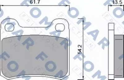 FOMAR FRICTION fo421381 -  Комплект тормозных колодок, дисковый тормоз